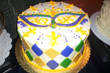 Mardi Gras cake Mardi Gras cake