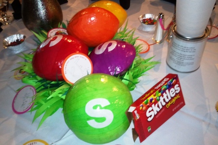 Giant Skittles Centerpiece